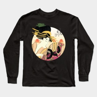 Ukiyo-e The Courtesan Long Sleeve T-Shirt